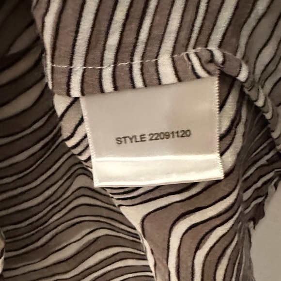 Tory Burch Black and White Striped Blouse - Preloved - Picture 9 of 10